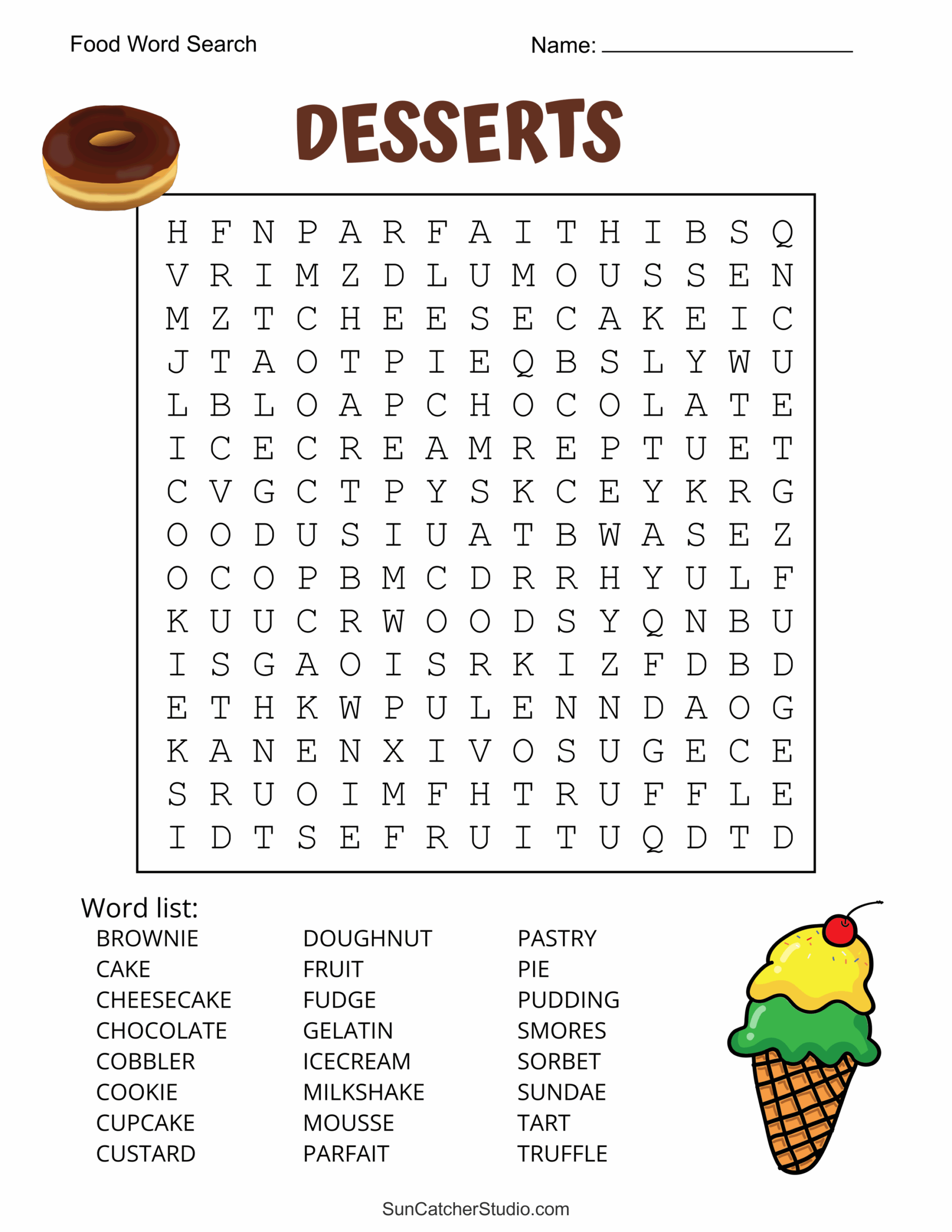 Food Word Search Free Printable Puzzles Free Printables Monograms Design Tools Patterns DIY Projects