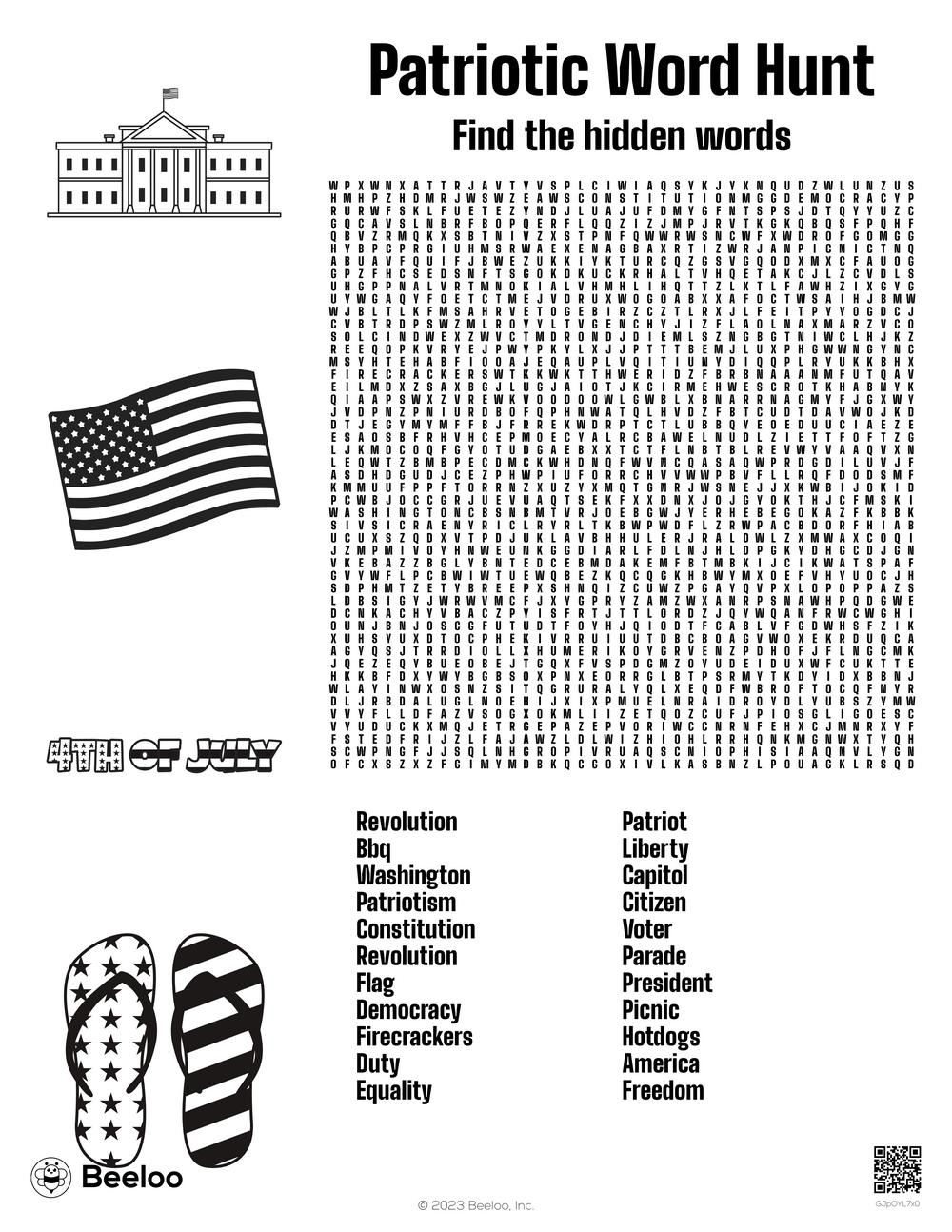 Printable Word Searches American Government