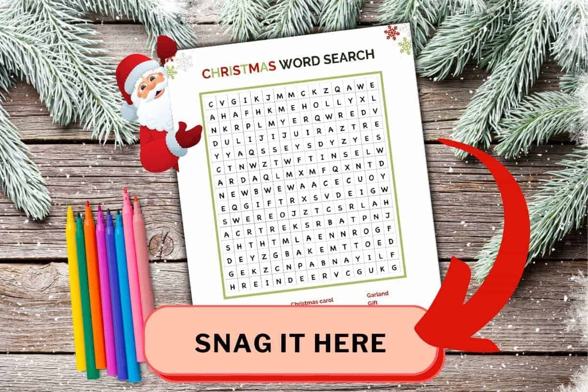 FREE Christmas Word Search Printable For Kids Of All Ages Love Our Real Life