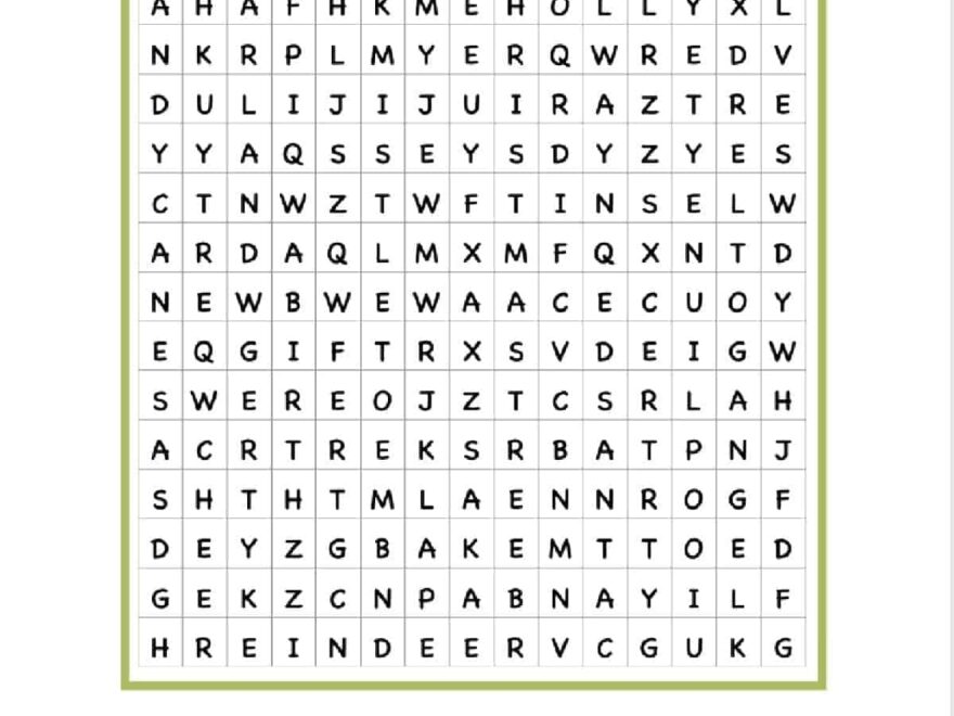 FREE Christmas Word Search Printable For Kids Of All Ages Love Our Real Life
