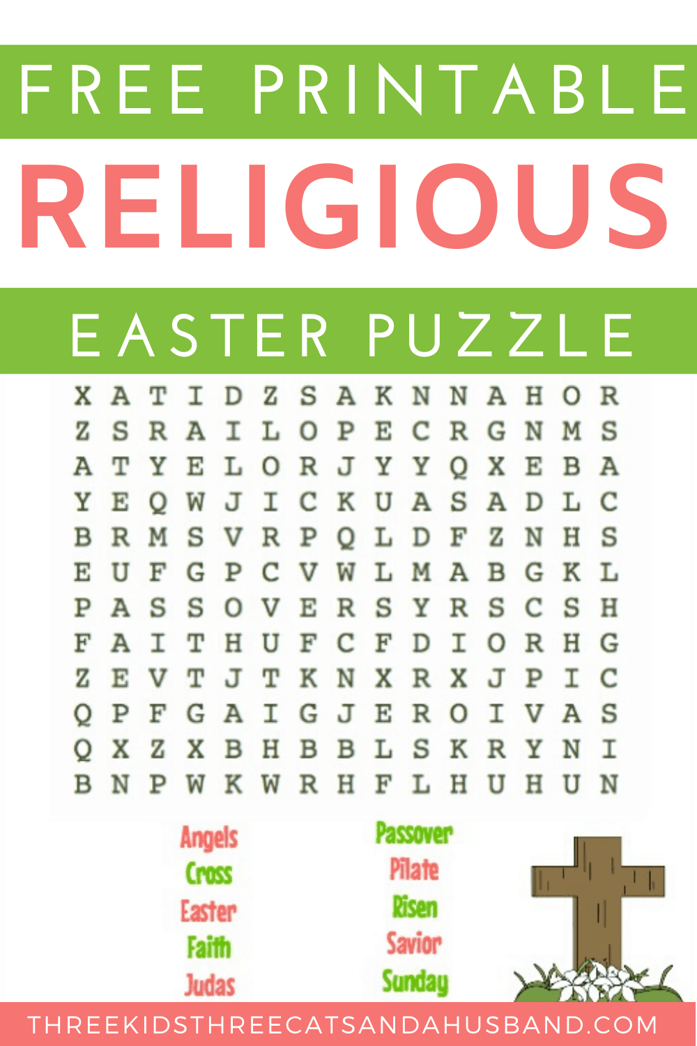 Bible Easter Word Search Free Printable