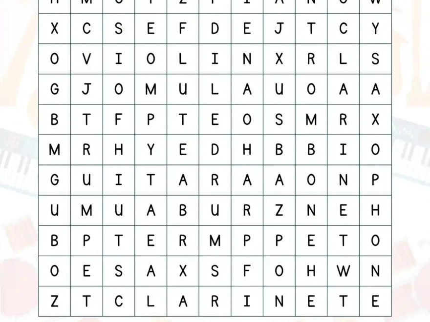 Free Educational Word Searches Printable PDF