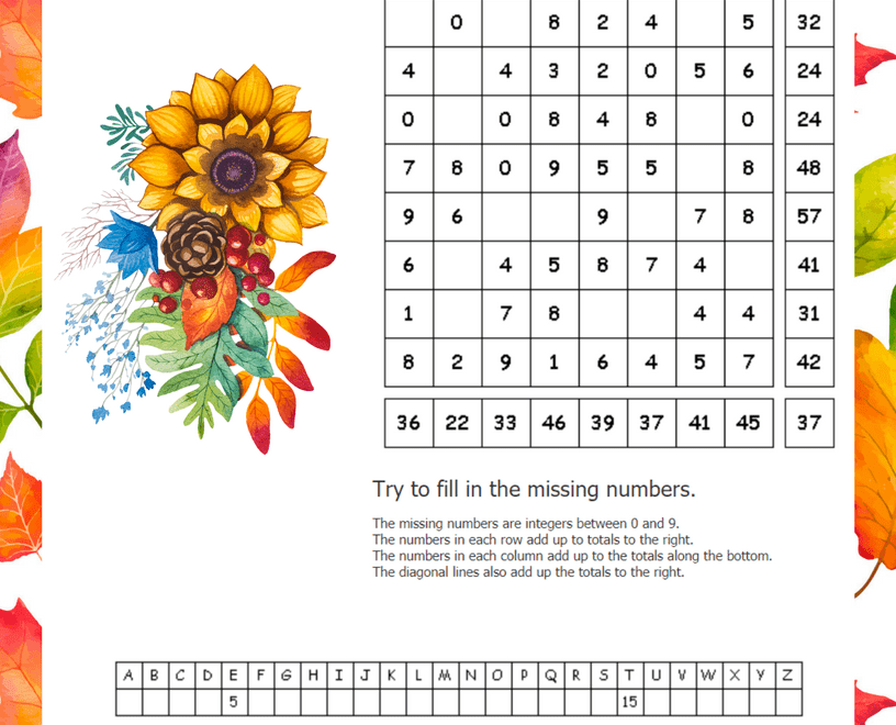 Free Fall Thanksgiving Puzzle Printables Daily Dish Magazine