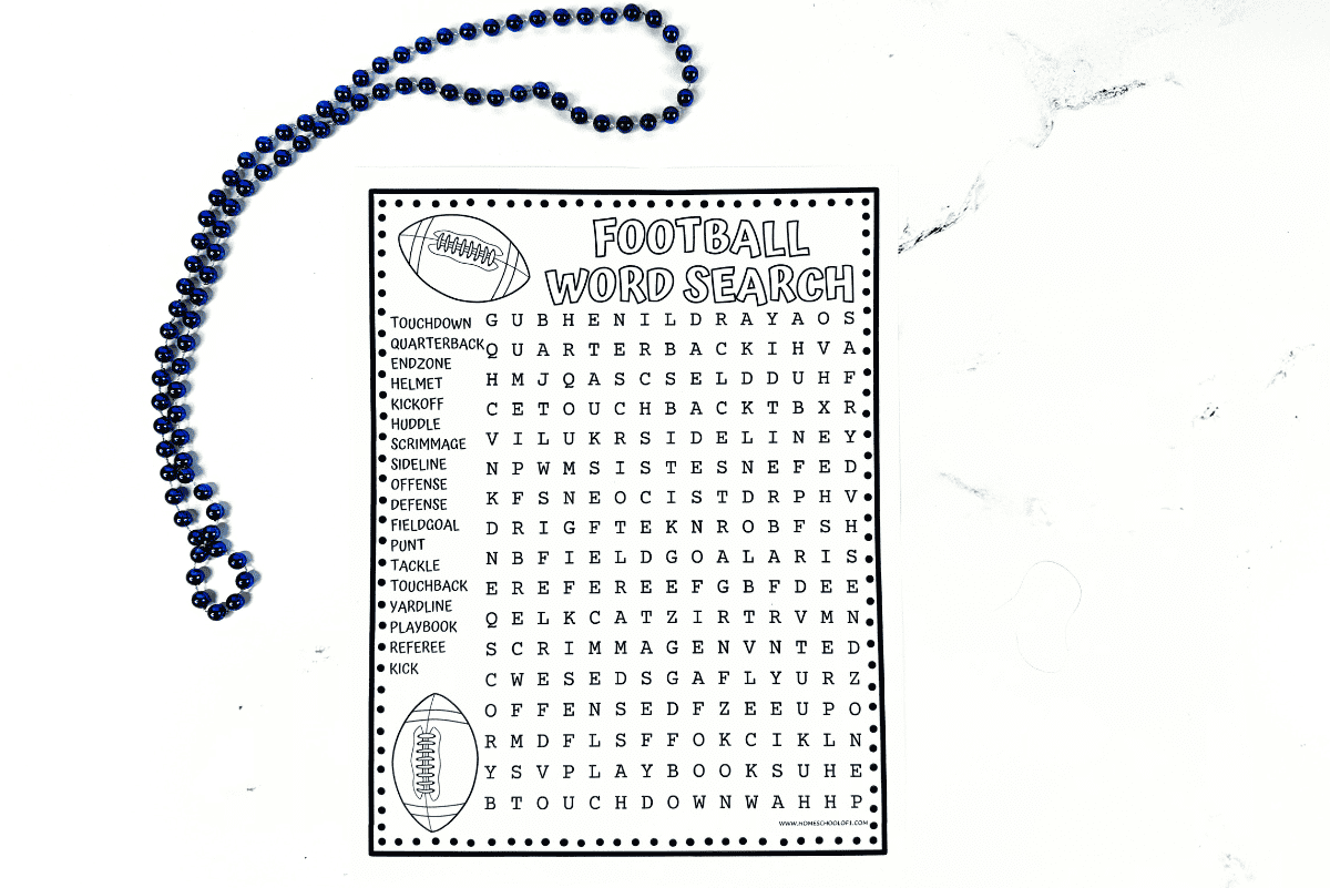 Soccer Word Search Printable