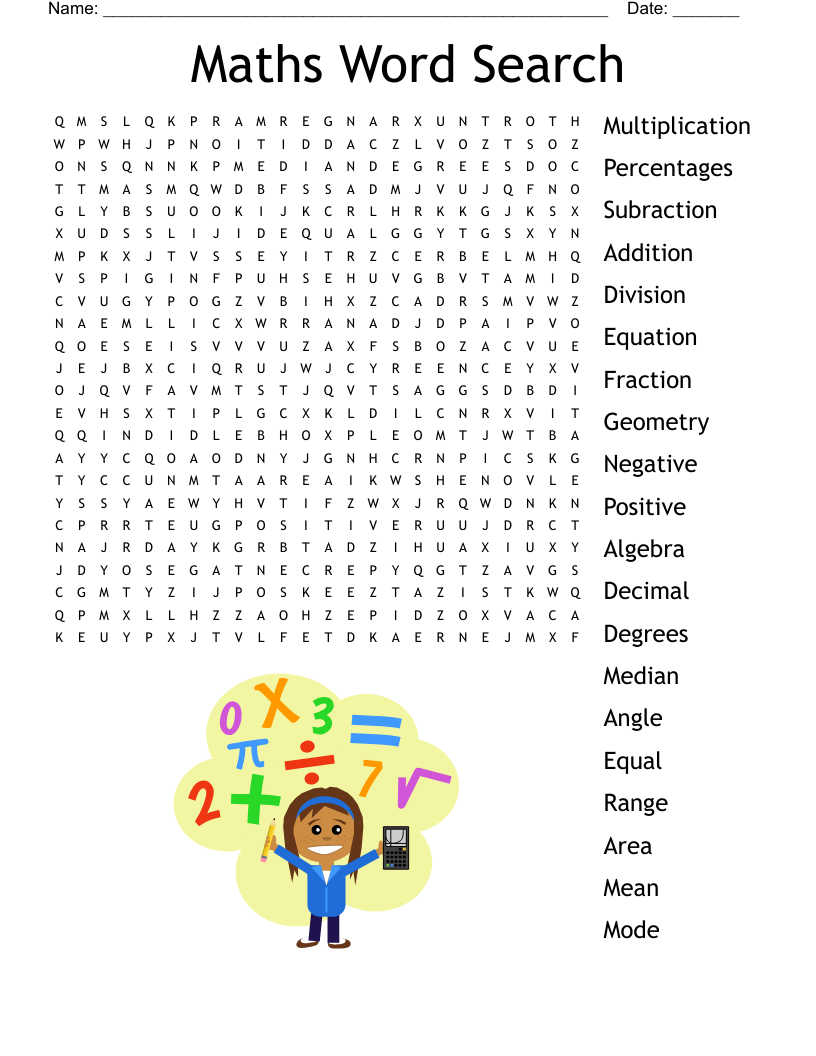 Free Math Word Search Puzzles Worksheet Download Free Math Word Search Puzzles Worksheet Png Images Free Worksheets On Clipart Library