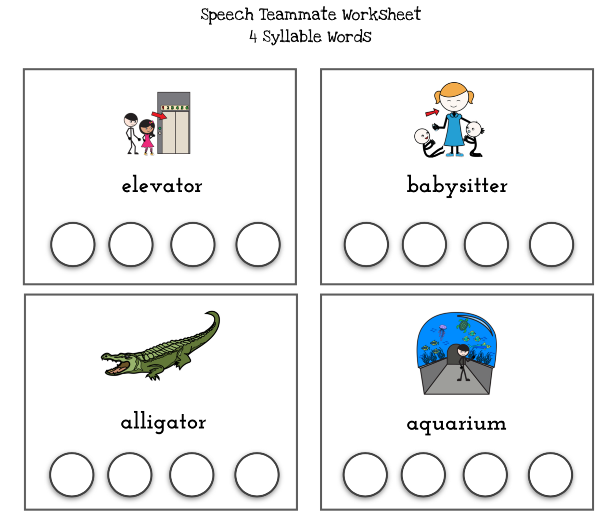 Multisyllabic Word Search Printable