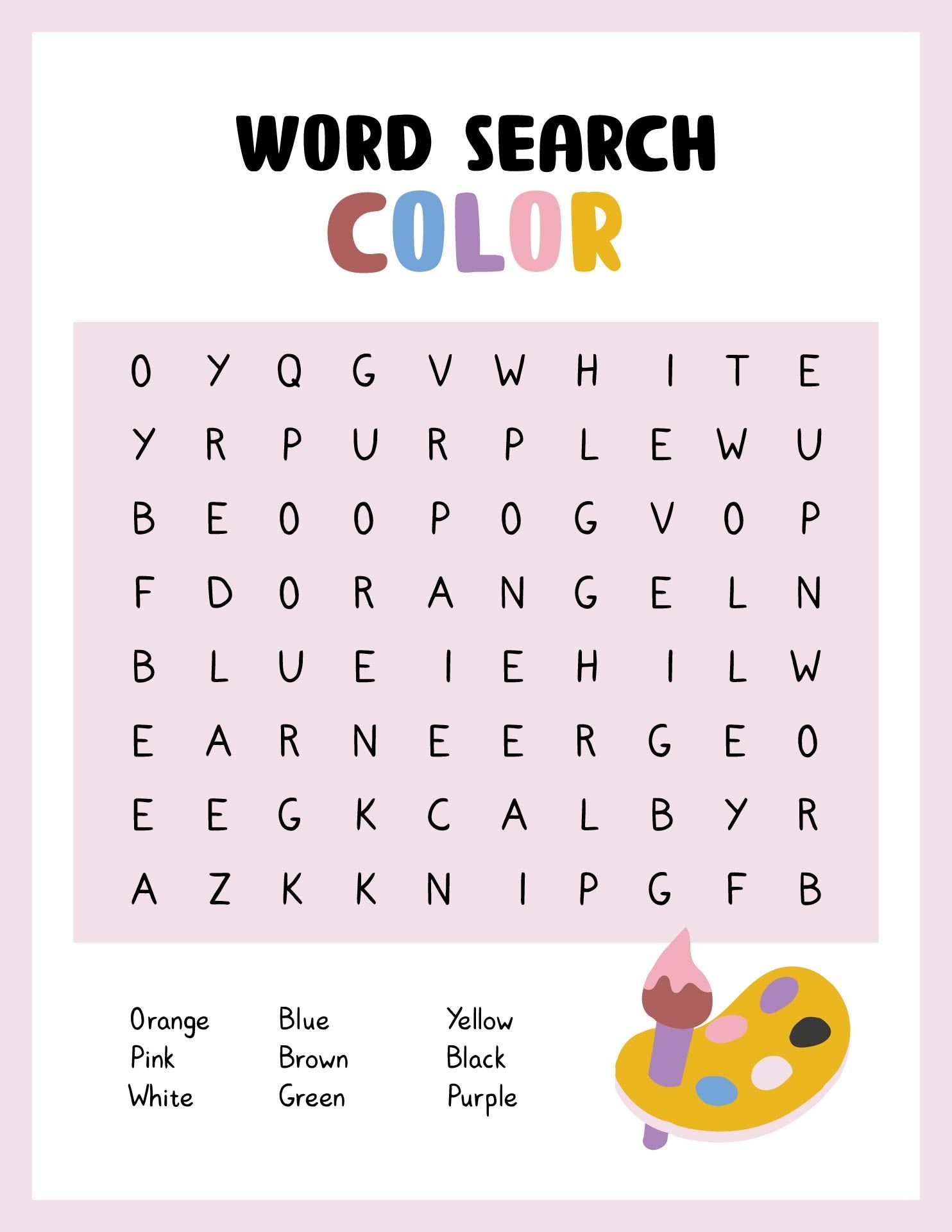 FREE Printable 1st Grade Word Search Worksheets Worksheets Library