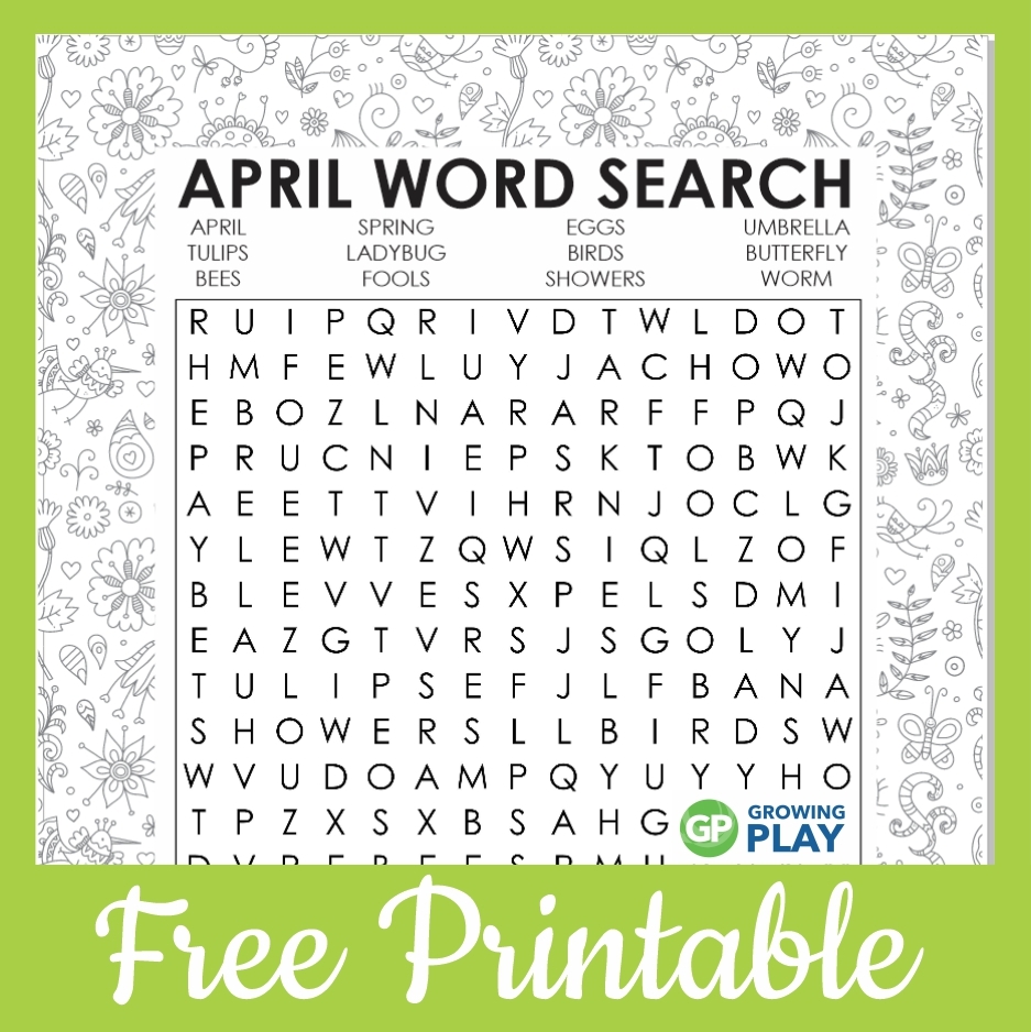 Printable Word Search Free