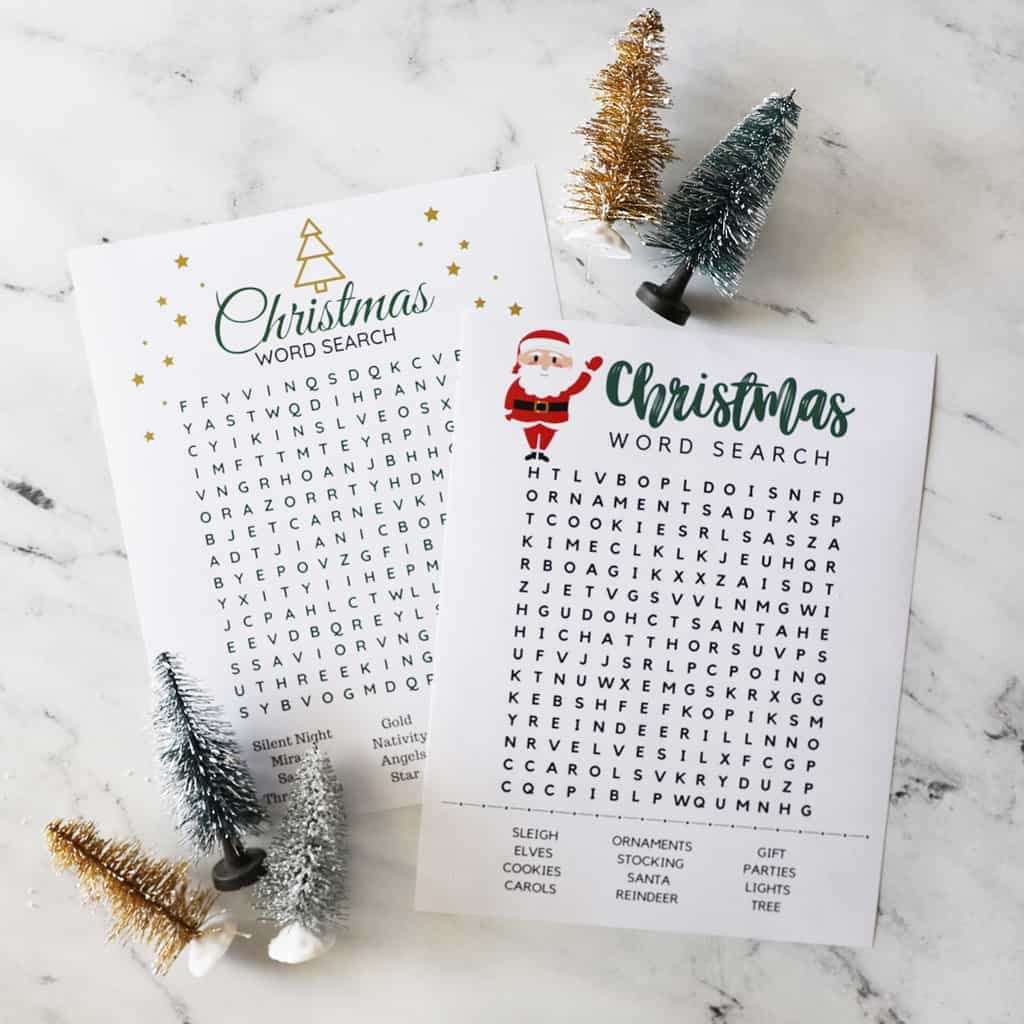Free Printable Christmas Word Searches Pretty Providence