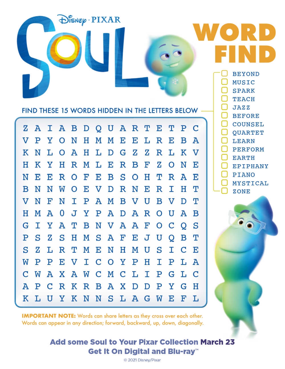 Free Printable Disney Soul Word Search Mama Likes This
