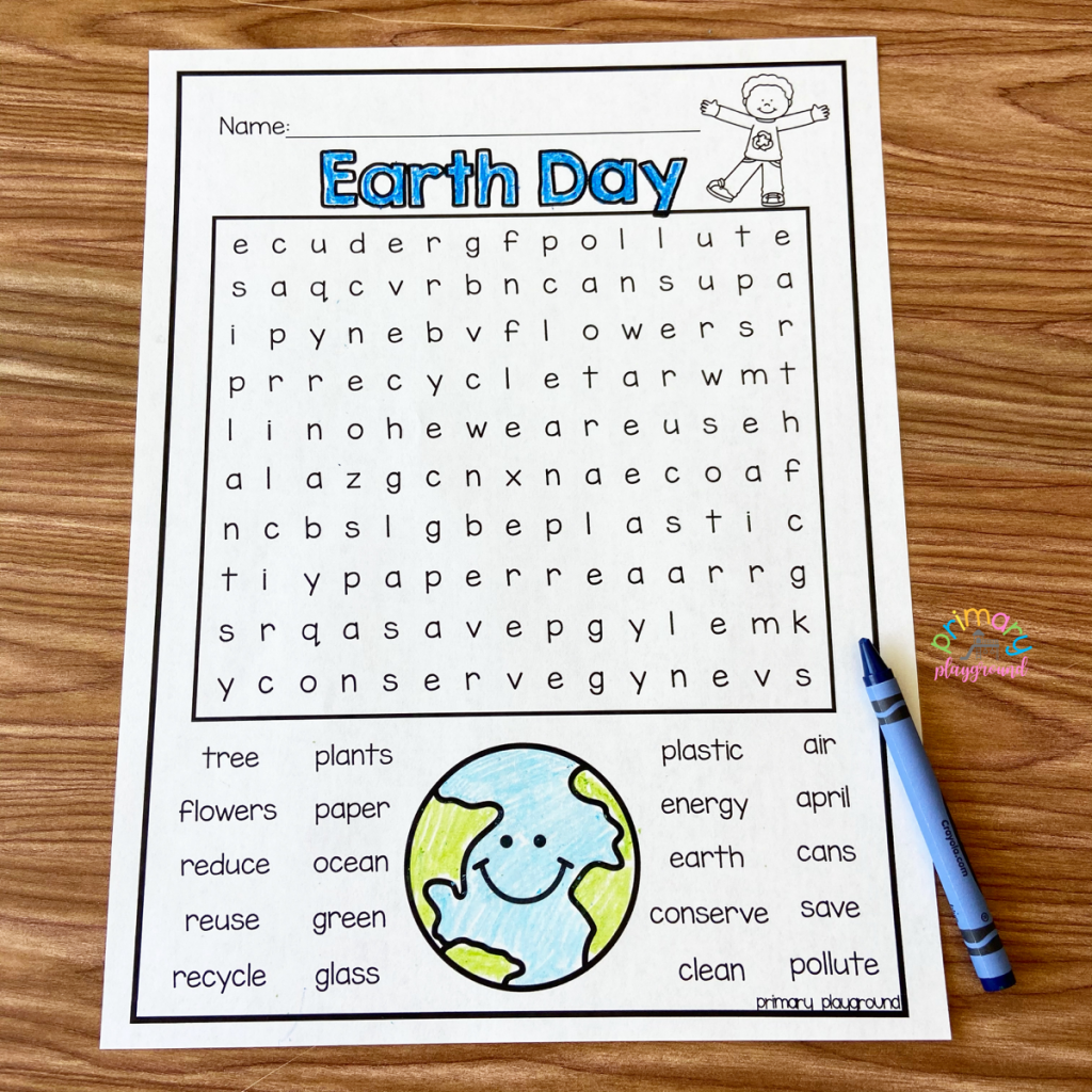 Free Printable Earth Day Word Search Primary Playground Free Printable Earth Day Word Search Primary Playground