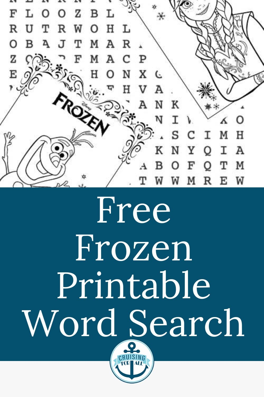 Frozen Printable Word Search