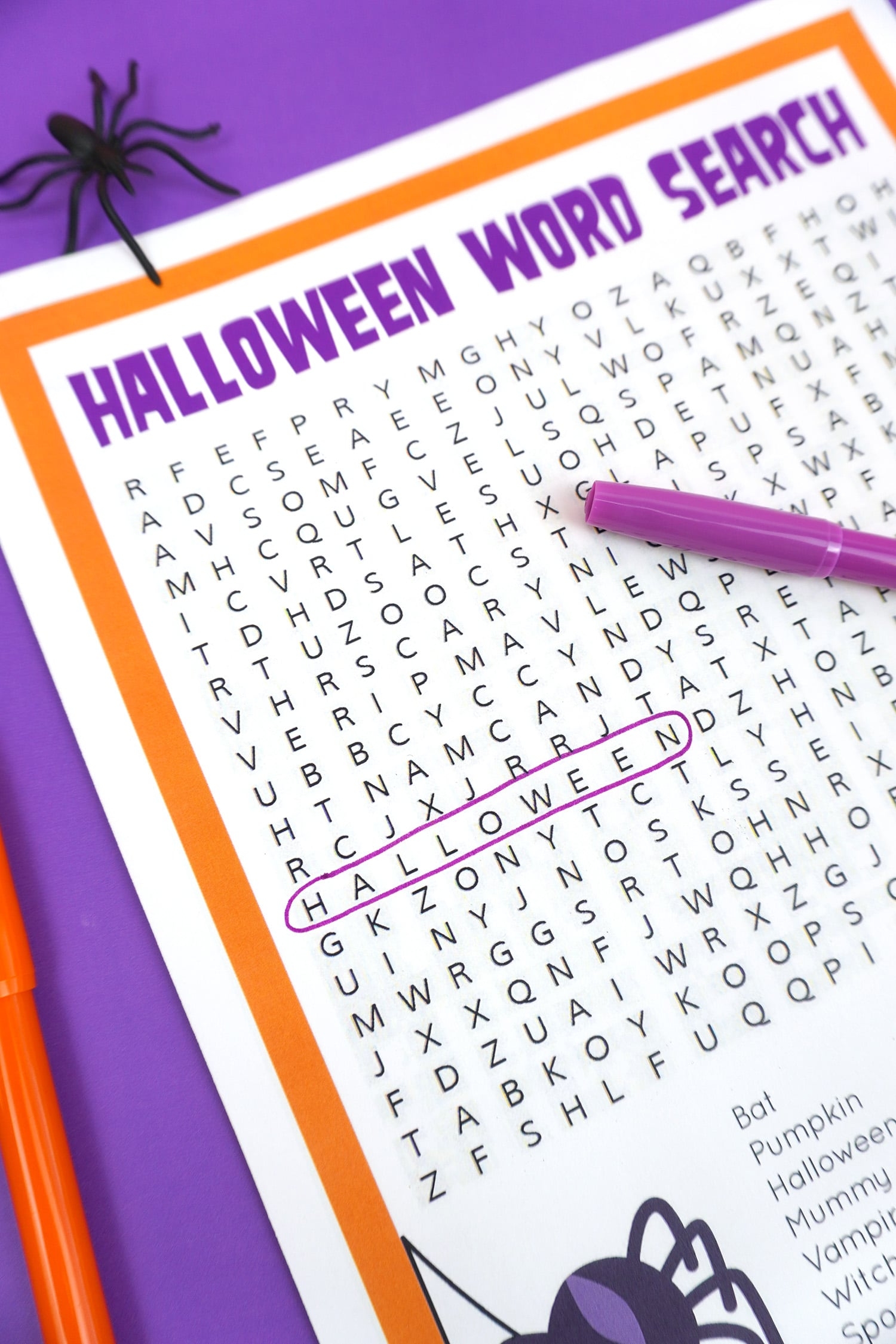 Free Printable Halloween Word Search Happiness Is Homemade