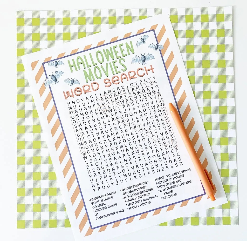 Free Printable Halloween Word Search Pineapple Paper Co 