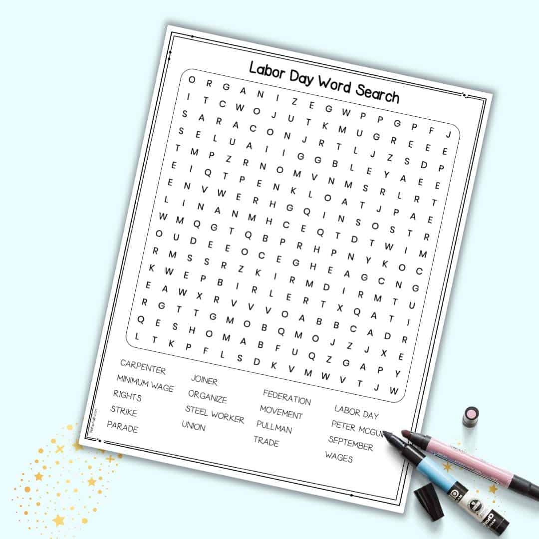 Printable Word Search Puzzle For Kids
