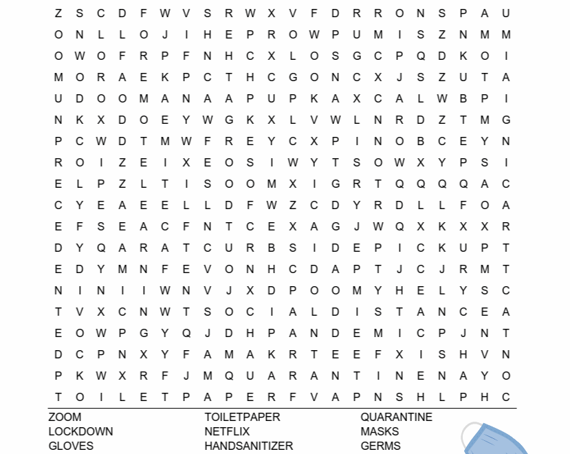 Free Printable Pandemic Word Search Classy Mommy