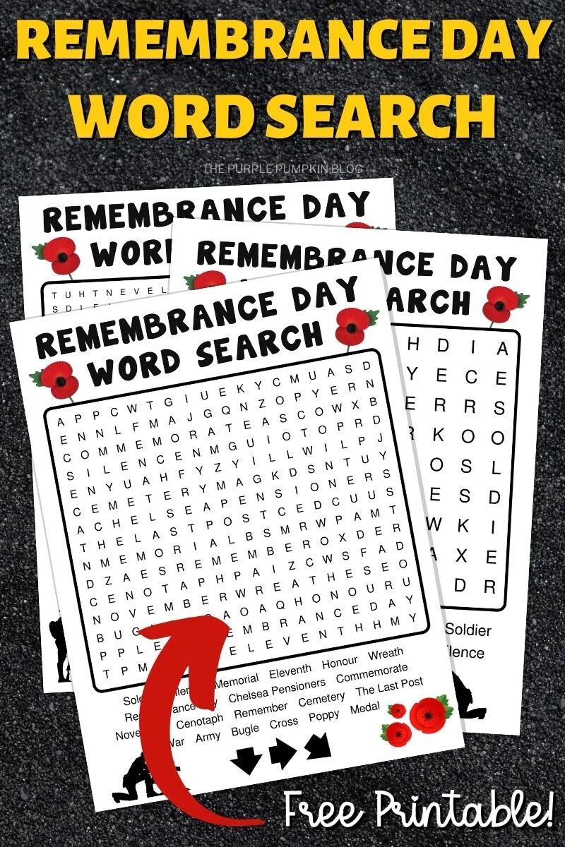 Printable Word Search For Memorial Day
