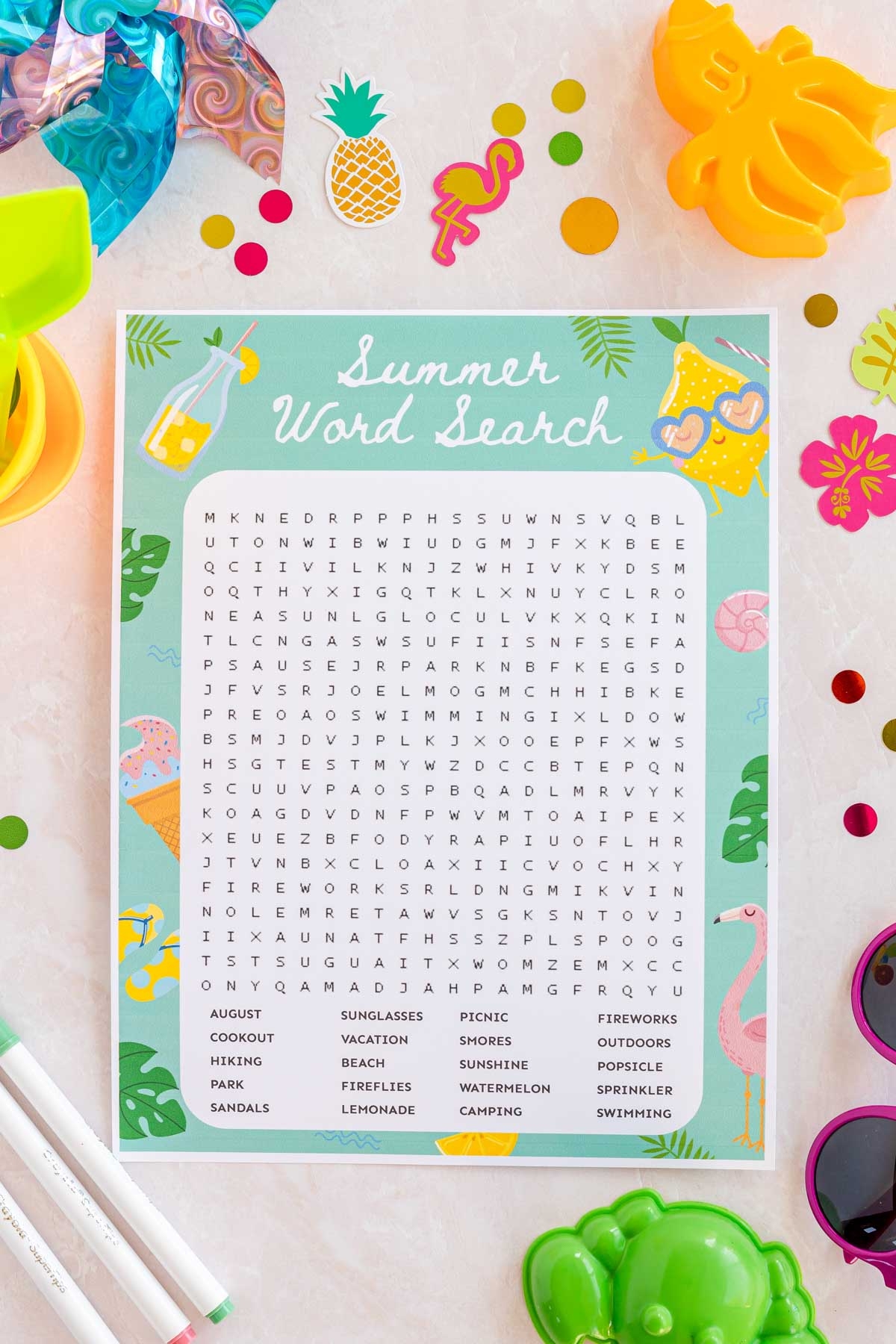 Free Cute Word Search Printable