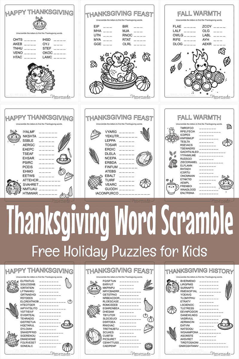 Thanksgiving Word Search Printable High School