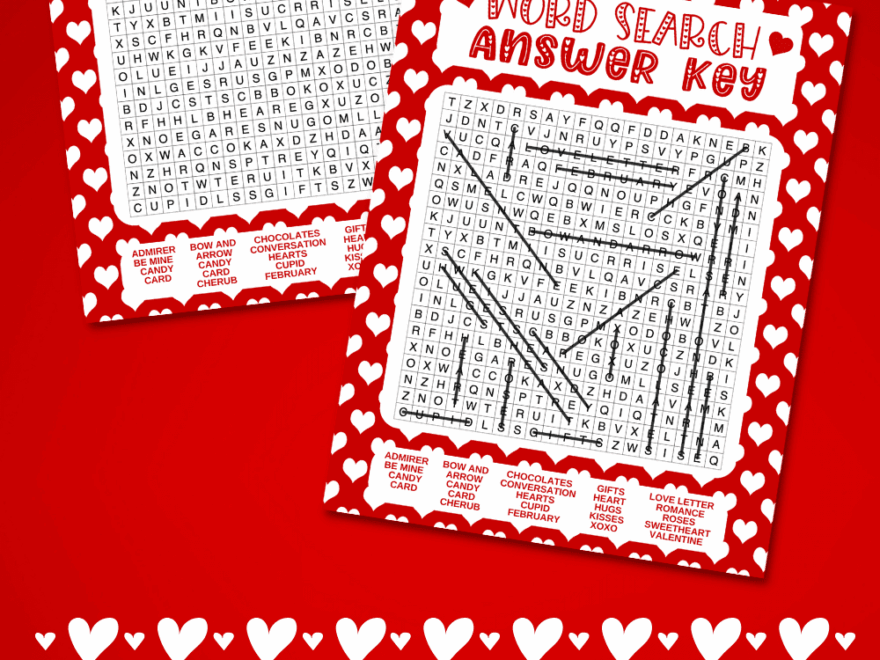 Free Printable Valentine s Day Word Search Prudent Penny Pincher