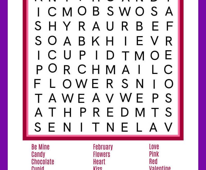 Free Printable Valentine Word Search Mama Likes This