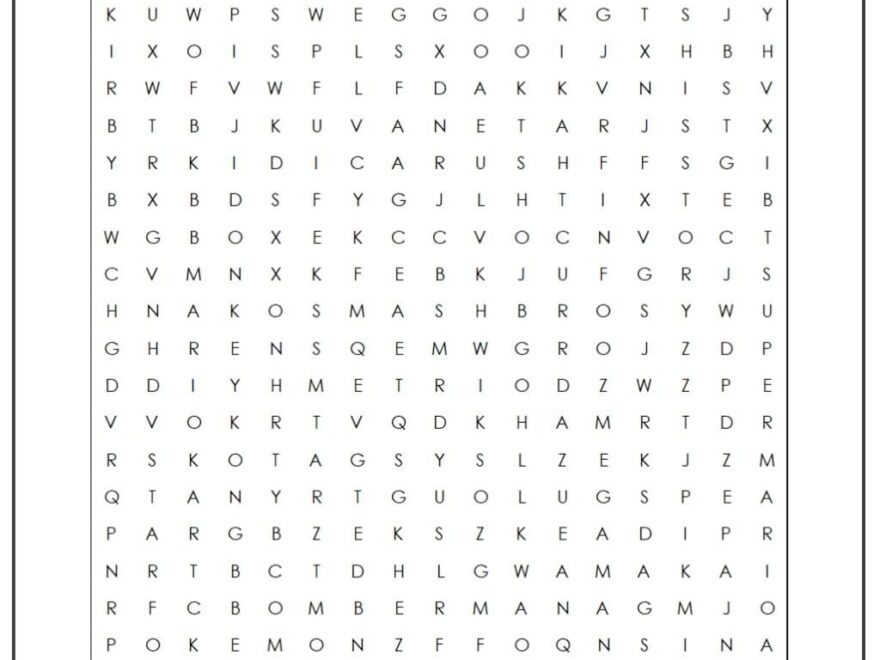Free Printable Word Search Video Games Download Free Printable Word Search Video Games Png Images Free Worksheets On Clipart Library