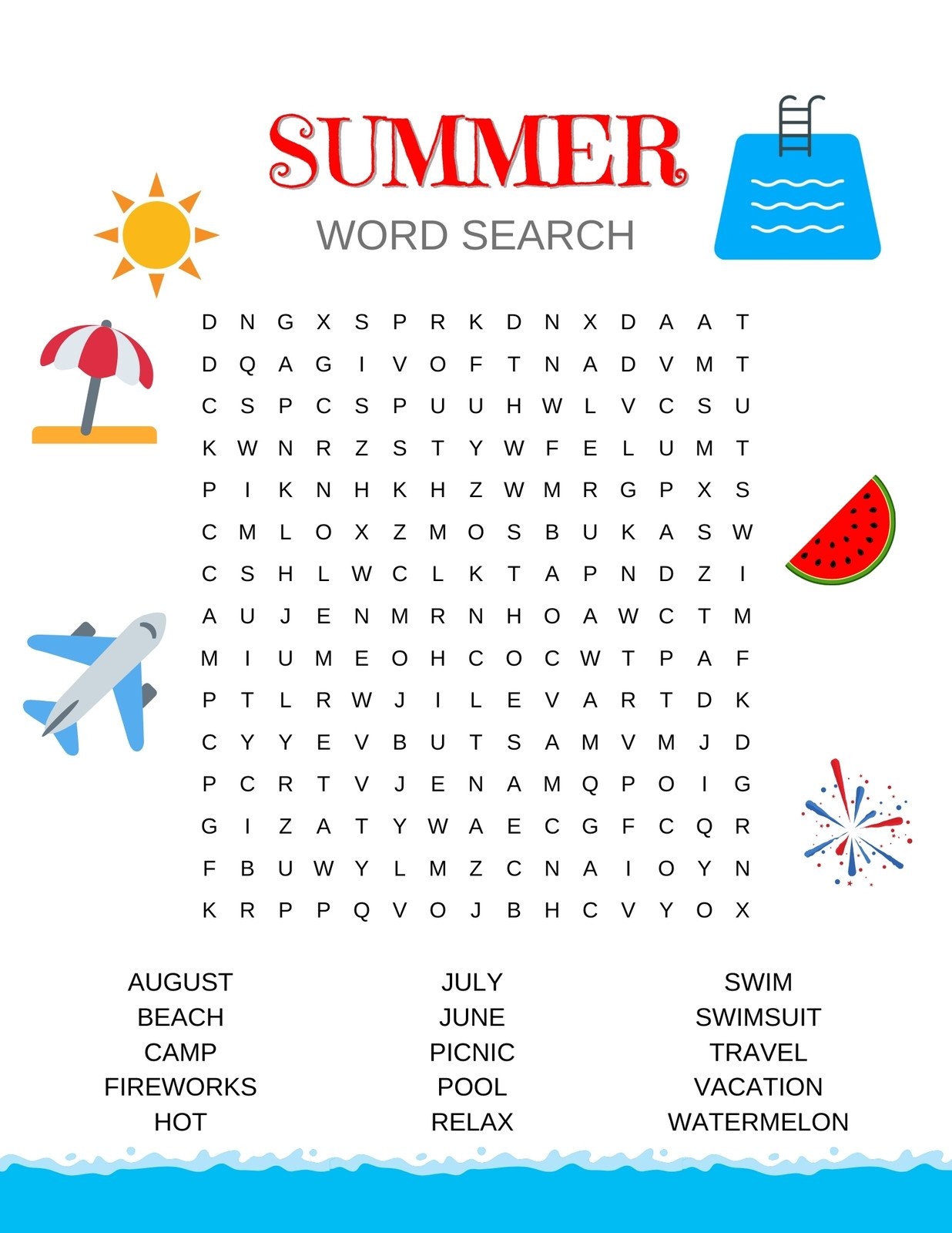 Free Printable Word Search Worksheet Templates Canva Worksheets Library