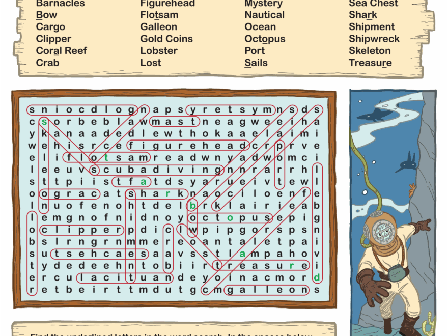 Free Printable Word Searches For Kids