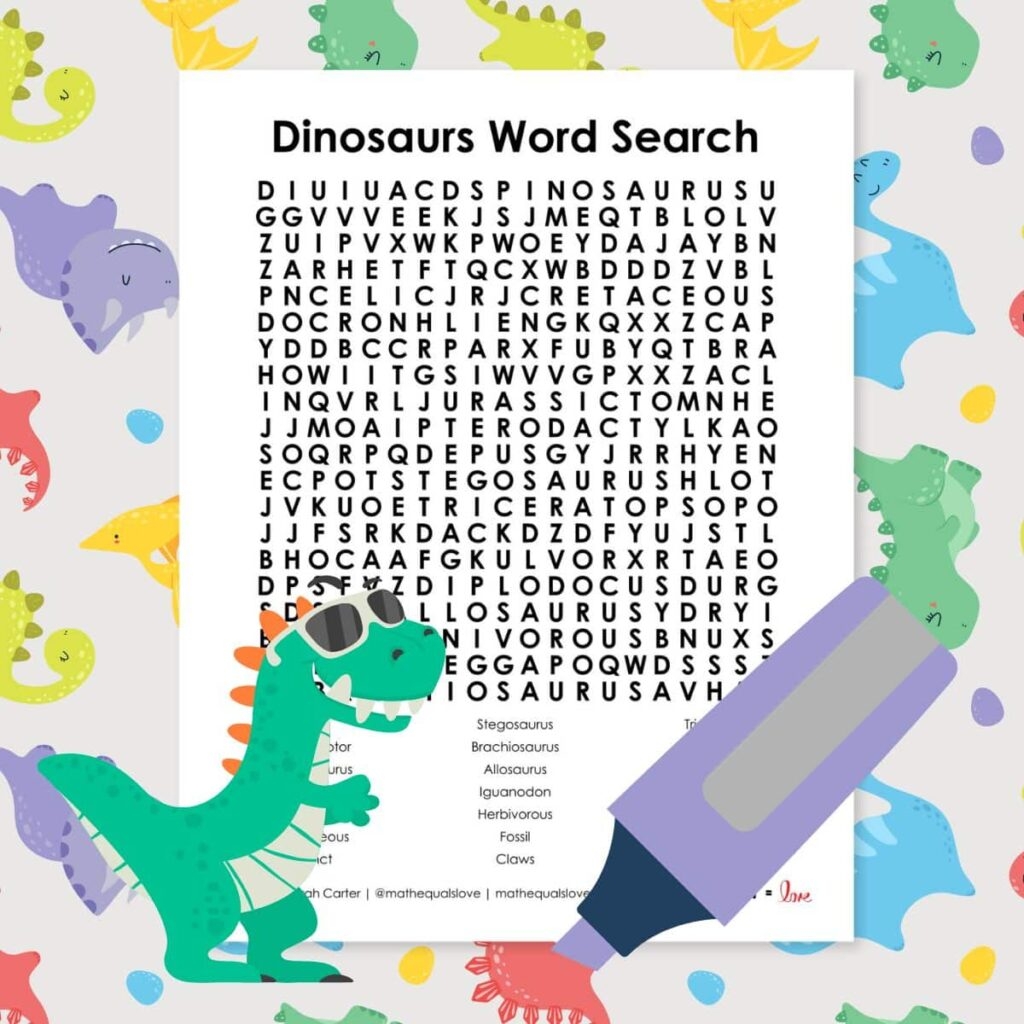 Printable Word Search Puzzles For 5th Graders