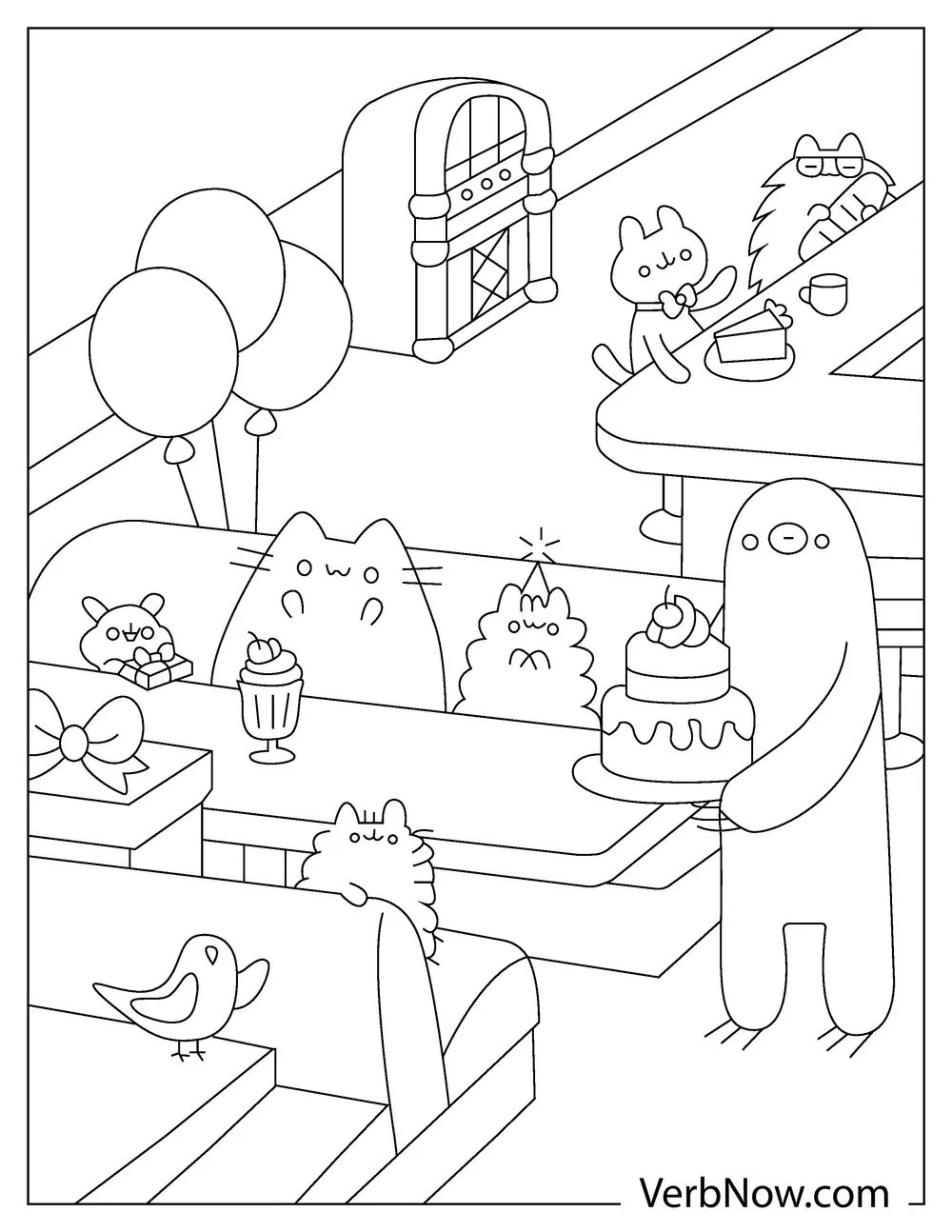 Free Pusheen Printable Word Search