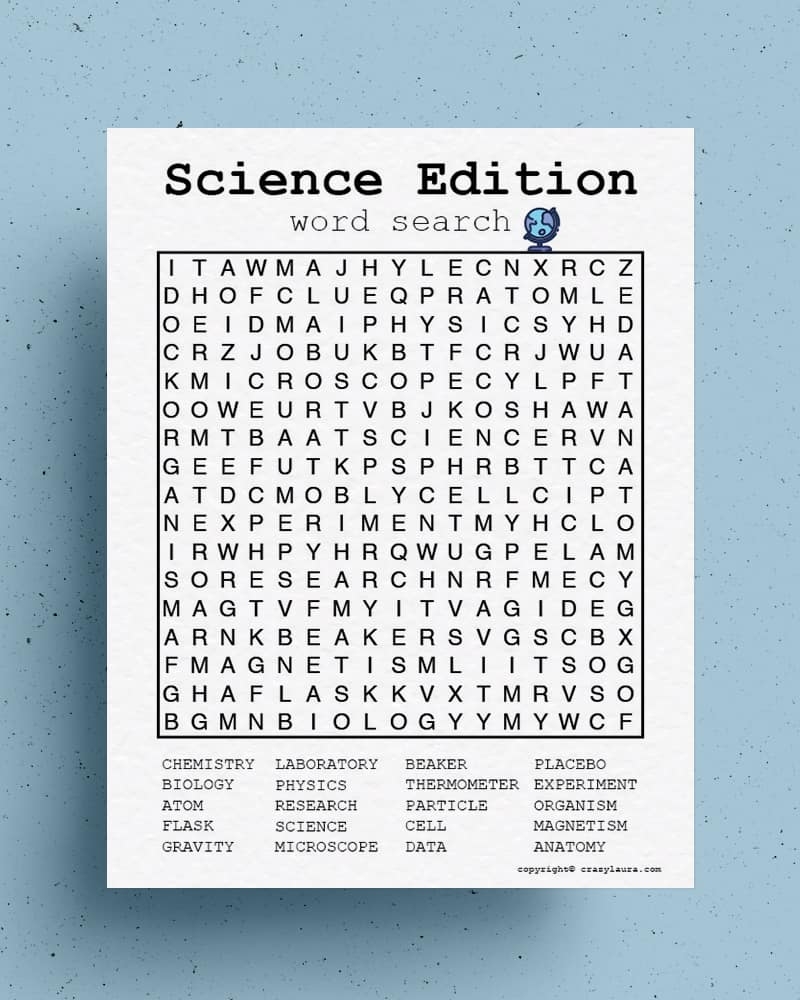 Free Printable Word Searches For Kids