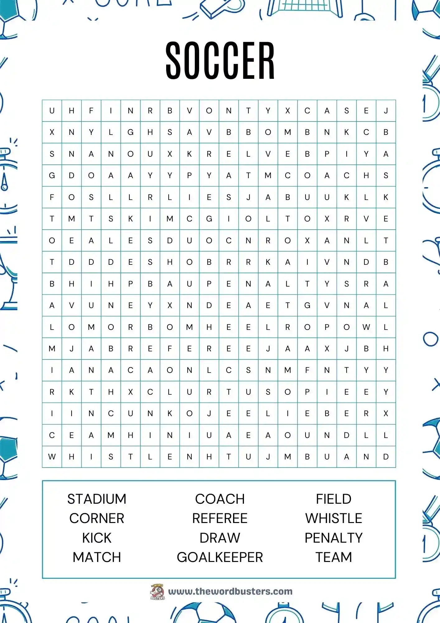  Free Sport Word Search Printables To Download In PDF