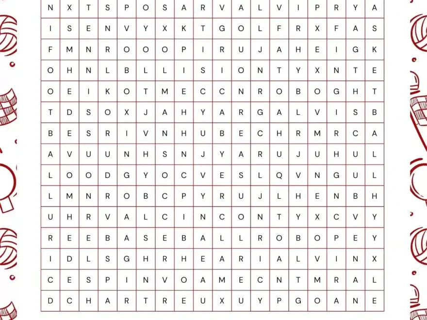 Free Sport Word Search Printables To Download In PDF