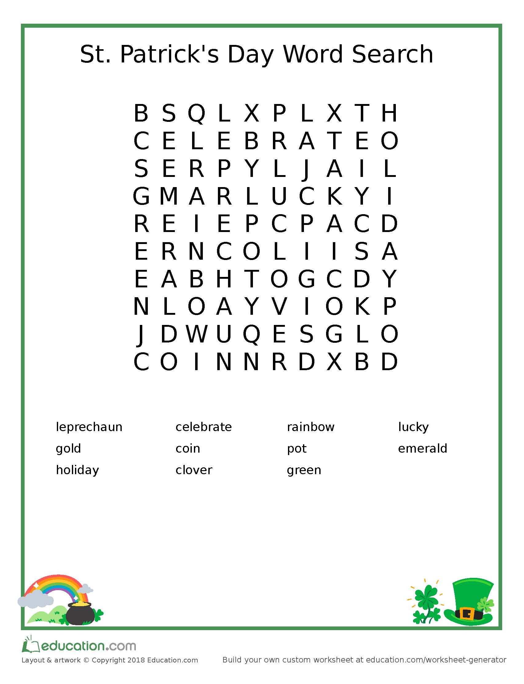 Word Search Generator Printable