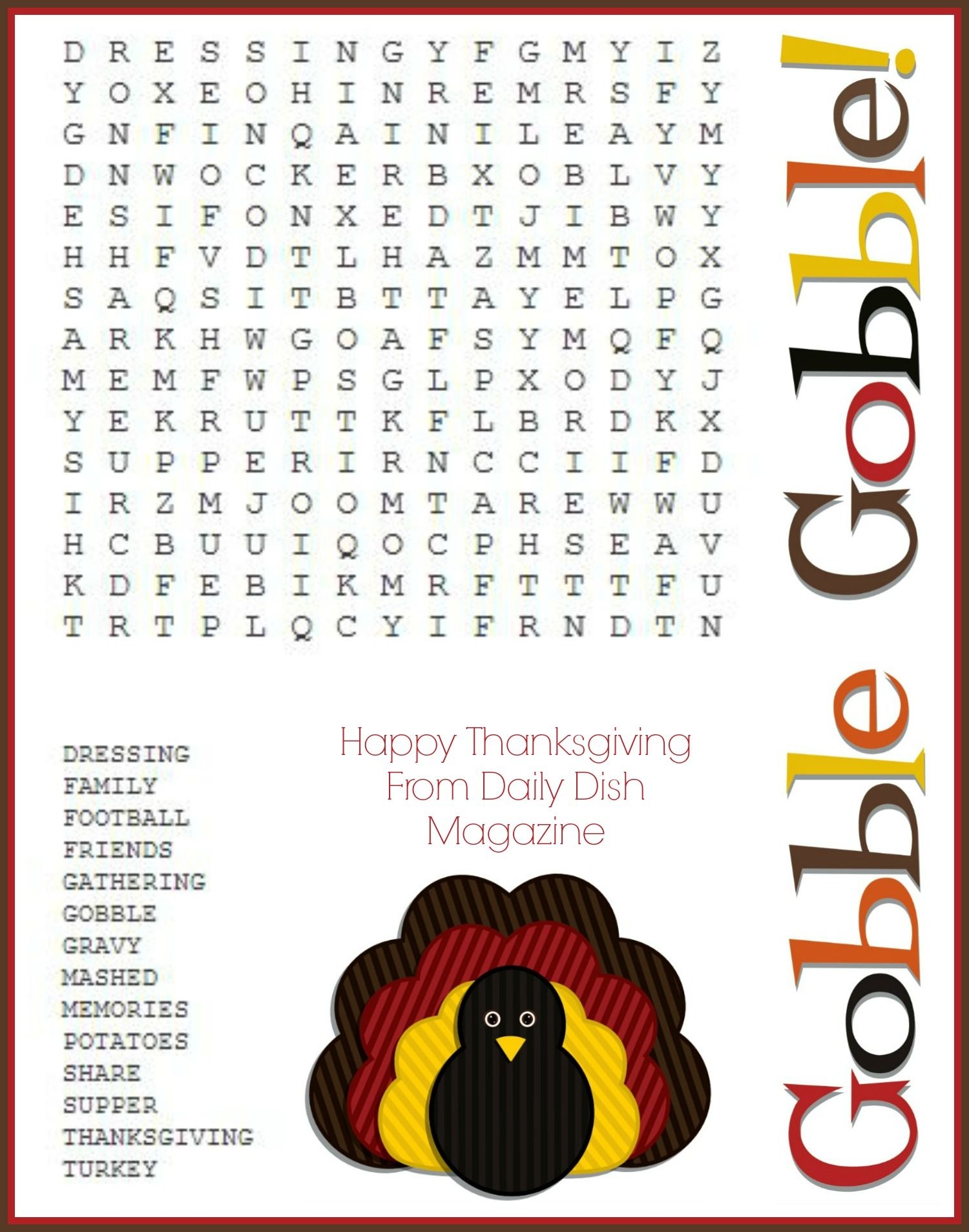 Free Thanksgiving Activity Set Bookmarks Puzzles Place Cards Thankful Sheets
