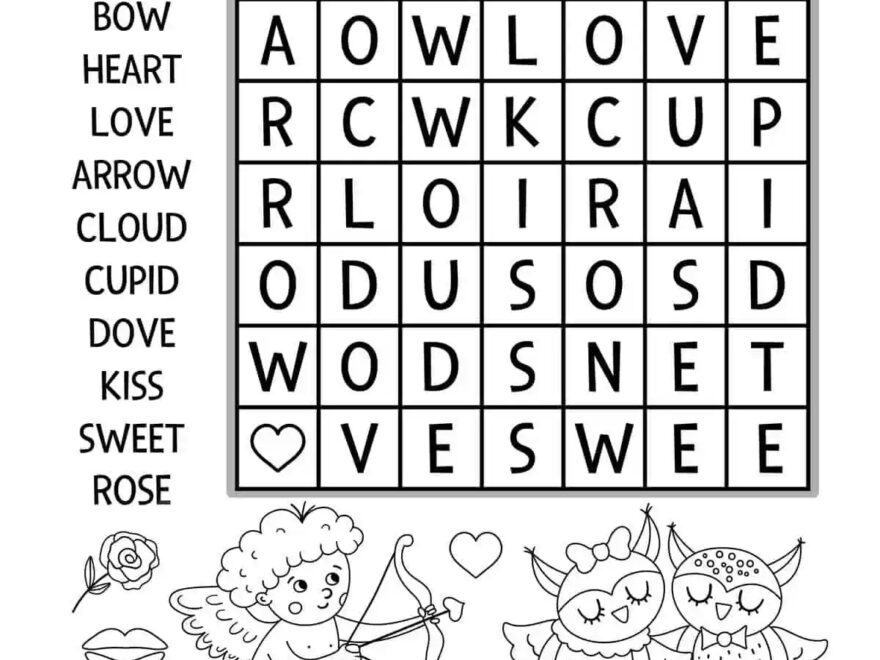 Free Valentine s Day Word Search Printables Skip To My Lou