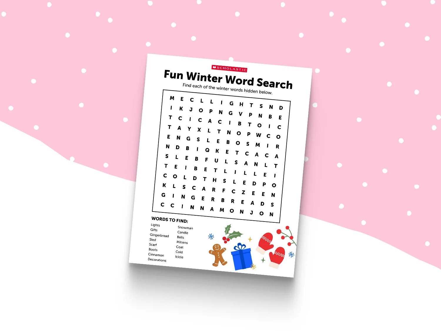 Free Winter Word Search Printable Scholastic Free Winter Word Search Printable Scholastic