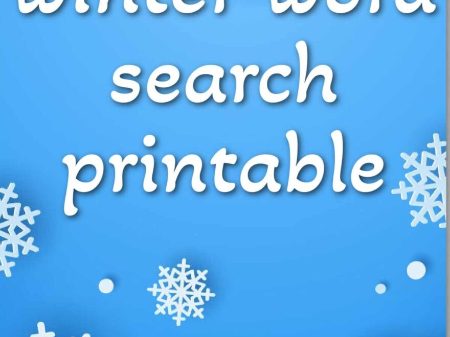 Free Winter Word Search Printable With Answer Key Included