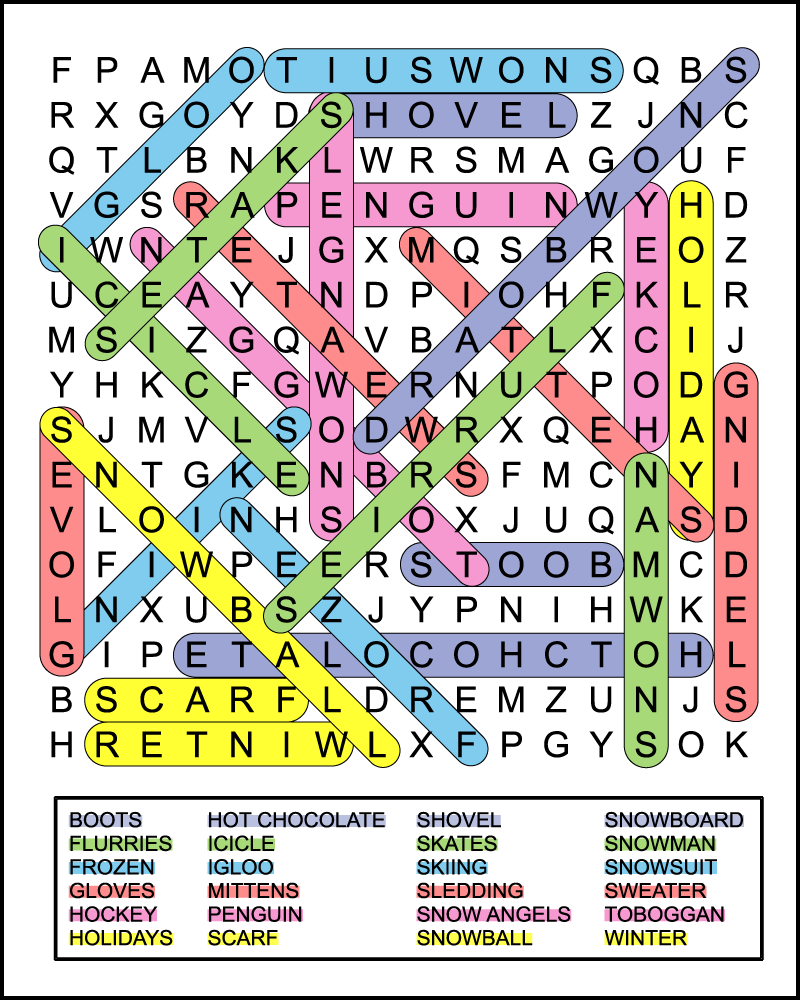 Free Winter Word Searches For Kids Tree Valley Academy Free Winter Word Searches For Kids Tree Valley Academy