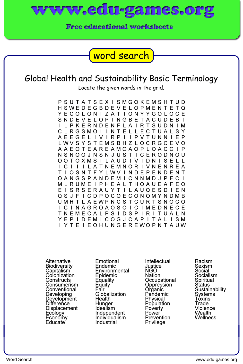Free Word Search Maker Worksheets Library