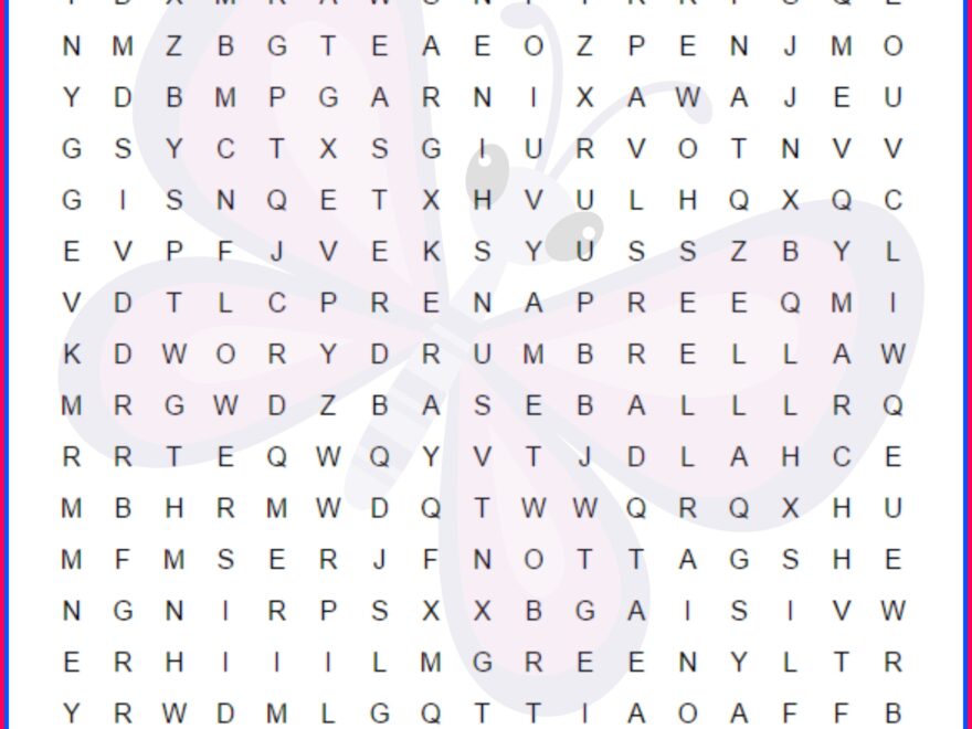 Fun Spring Word Search For Kids Thrifty Mommas Tips Worksheets Library