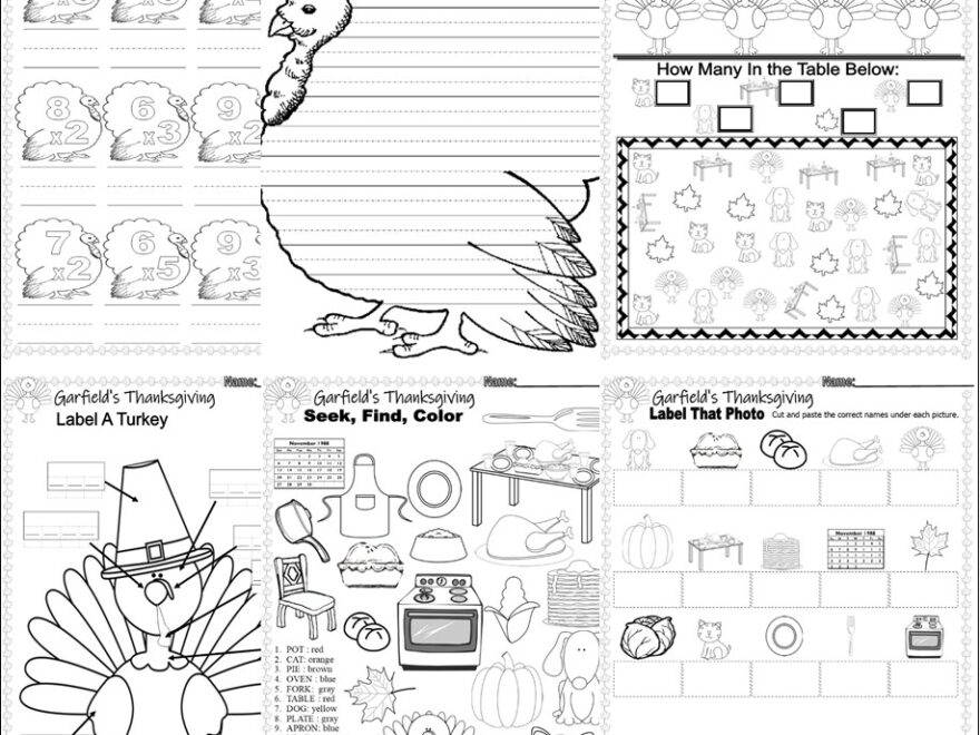 Garfield s Thanksgiving Read Aloud Cartoon TV Book Study Comprehension Companion Worksheets Made By Teachers
