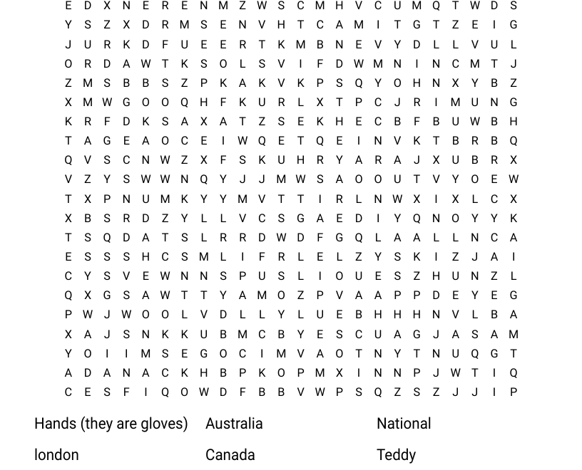 General Knowledge Answers Word Search WordMint