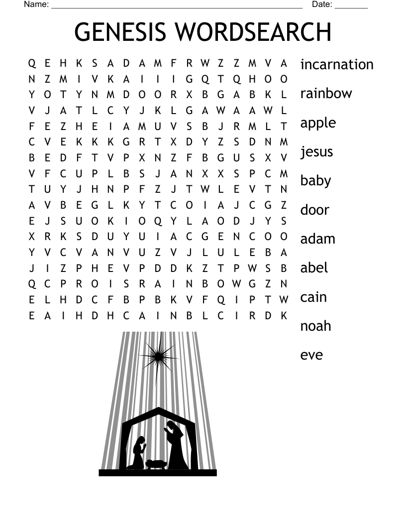 GENESIS WORDSEARCH WordMint