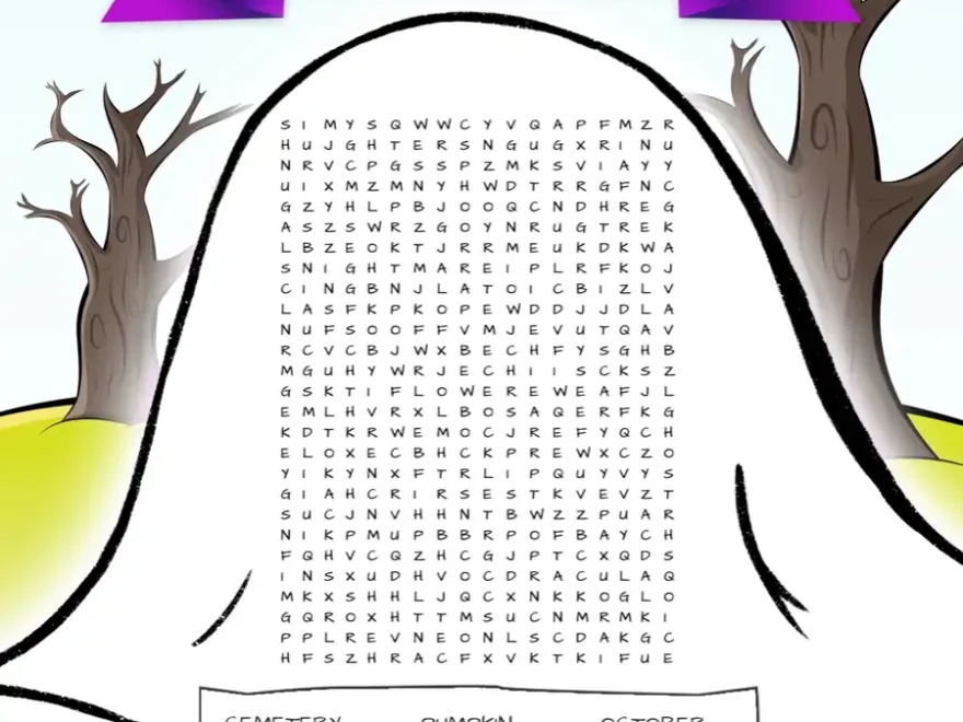 Ghost Word Search Puzzles ClassCrown