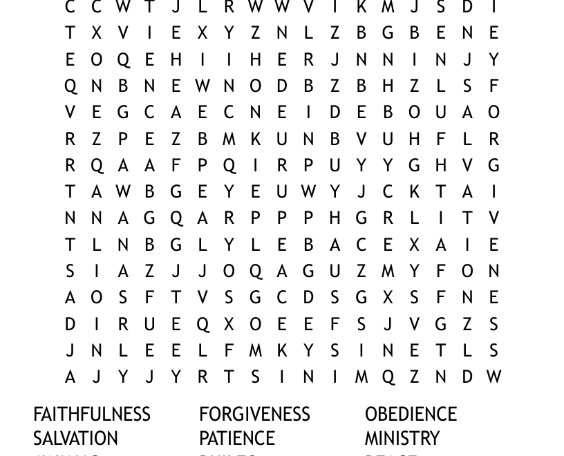 God Is Love Word Search WordMint