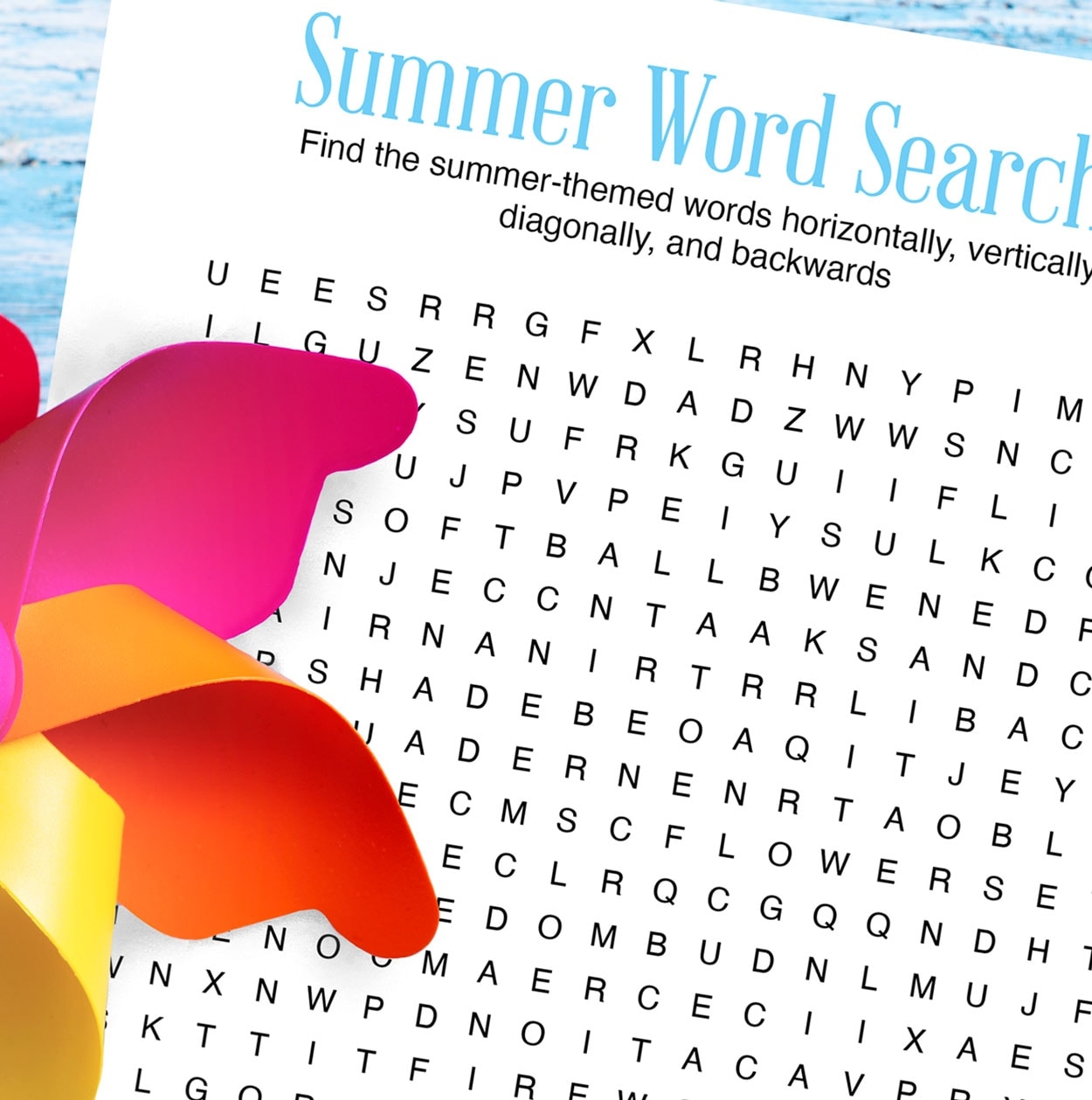 Summer Word Searches Printable