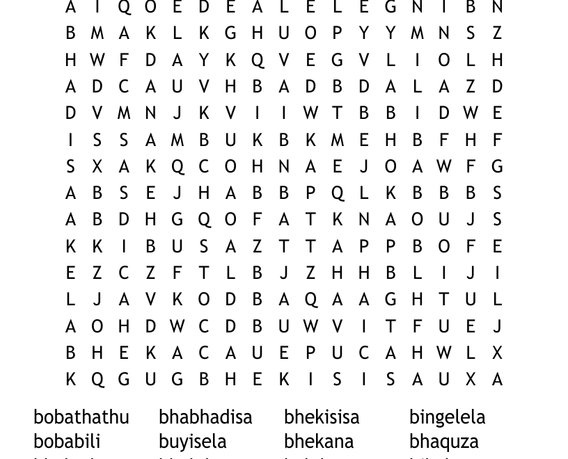 Grade 6 Word Search WordMint