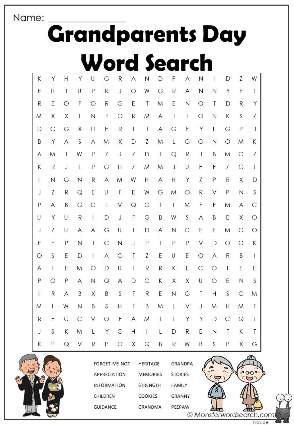 Grandparents Day Puzzles