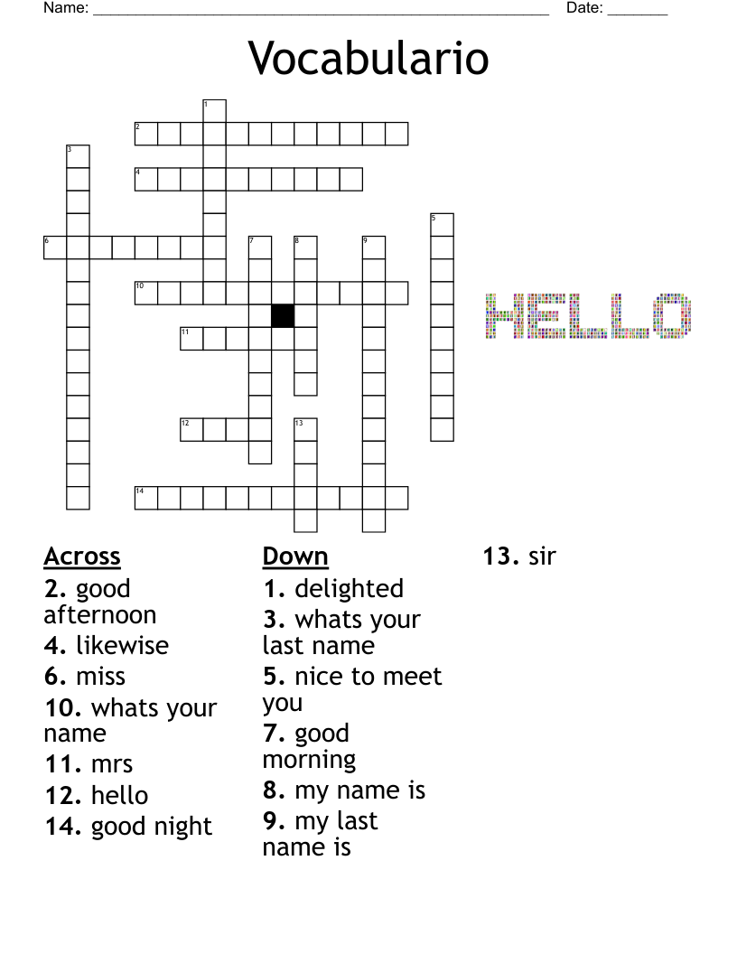 GREETINGS Word Search WordMint